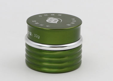 30ml πράσινα καλλυντικά βάζα γυαλιού, ραβδωτά δοχεία δειγμάτων σώματος καλλυντικά