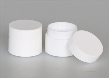 Πλαστικά καλλυντικά βάζα 15g, διπλοτειχισμένα άσπρα βάζα κρέμας PP