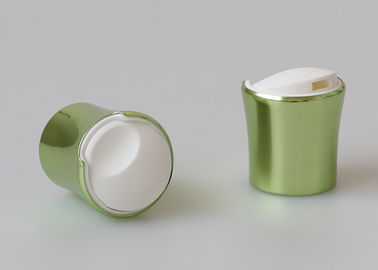 Τύπος 28mm λαμπρό πράσινο χρώμα περατώσεων αργιλίου για το πλαστικό μπουκάλι