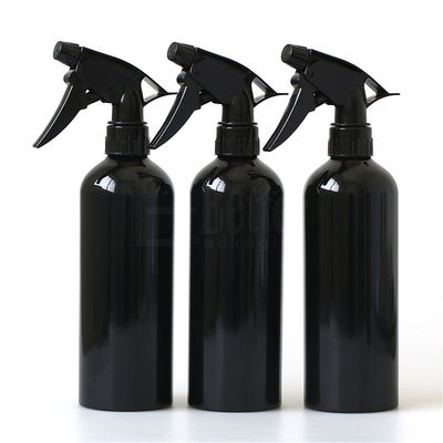 Μαύρα 500ml εκτύπωσης λογότυπων καλλυντικά μπουκάλια ψεκασμού αργιλίου μεταλλινών