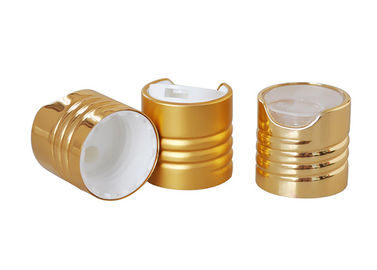 Καλλυντικό αργιλίου σαμπουάν μπουκαλιών χρυσό χρώμα 24/410 έκδοσης ΚΑΠ ραβδωτό