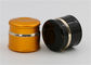 Χρυσό μαύρο βάζο κρέμας γυαλιού καλλυντικό με την υποστήριξη κρέμας ομορφιάς καπακιών 50g